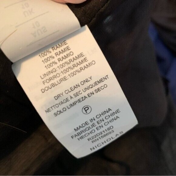 NWT Nicholas Halo Collared Halter Neck Backless Maxi Dress Black size 6 - Picture 9 of 13